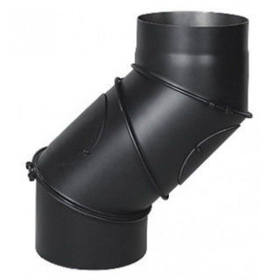 Adjustable four-section revision elbow 0-90º Ø130x2mm