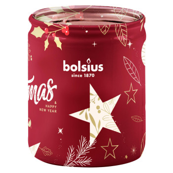 Bolsius Starlight svece, 82x68 mm, dzērvenes, stikls Bolsius Starlight svece, 82x68 mm, dzērvenes, stikls