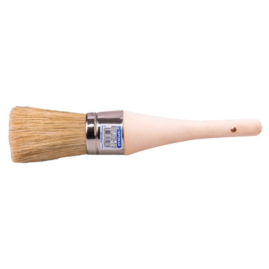 Paint brush Spokar 81110, 30 mm, round, wooden